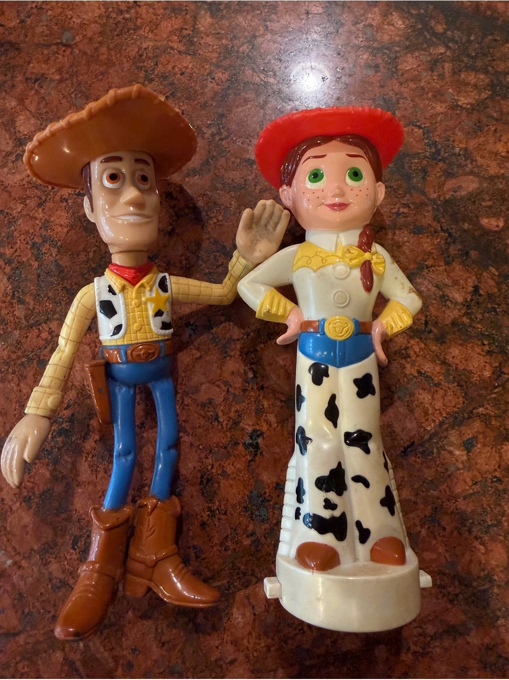 Toy Story Woody & Jessie Kids Figures - Red & Brown